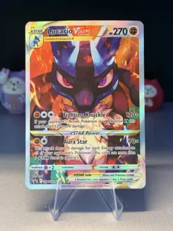 Pokemon TCG Lucario VSTAR SWSH291 Black Star Promo Near Mint - Image 1