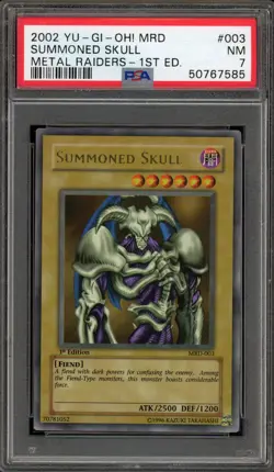 Yu-Gi-Oh! Summoned Skull Metal Raiders 1st Edition Ultra MRD-003 FADED PSA 7 - Image 1