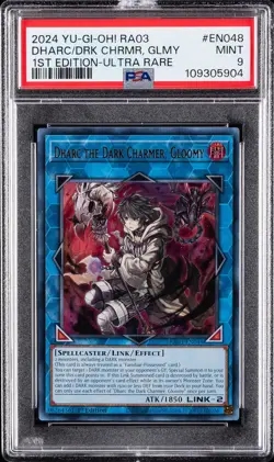 2024 YU-GI-OH! RA03-QUARTER CENTURY BONANZA DHARC THE DARK CHARMER, GLOOMY PSA 9 - Image 1