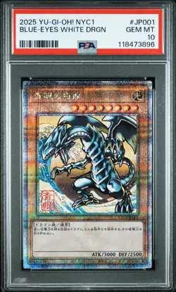 2025 YU-GI-OH JAPANESE NYC1-BLUE-EYES WHITE DRAGON BLUE-EYES WHITE DRAGON PSA 10 - Image 1