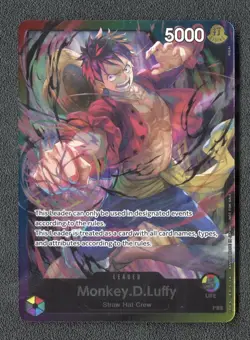 One Piece TCG Monkey.D.Luffy Release Event Leader English Promo Foil - Image 1