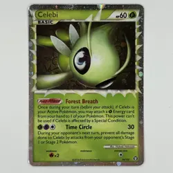 Celebi Prime Pokemon 92/102 HeartGold SoulSilver Triumphant Holo Card - Image 1