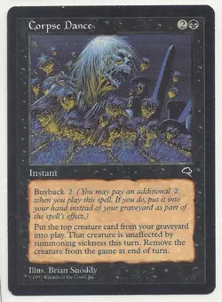 MTG TEMPEST 1x NM- Corpse Dance Magic the Gathering Top Grave Creature Card Into - Image 1