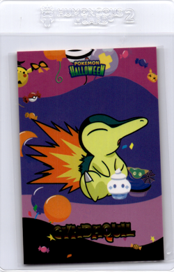 Cyndaquil Pokemon Halloween Database pokemon card - Image 1