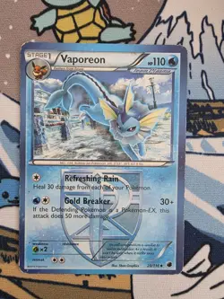 Vaporeon Team Plasma 20/116 Plasma Freeze 2013 Pokemon TCG Trading Card - Image 1