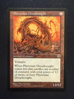 MTG MIRAGE: 1x NM/M Phyrexian Dreadnought Magic the Gathering Card Trample Power - Image 3