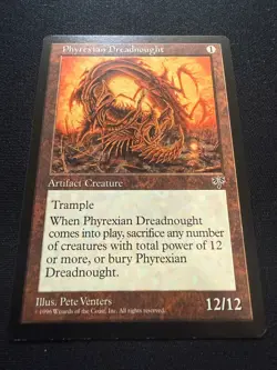 MTG MIRAGE: 1x NM/M Phyrexian Dreadnought Magic the Gathering Card Trample Power - Image 5