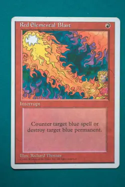 Red Elemental Blast - 4th Edition - Lightly Played - Magic the Gathering(3) - Image 1