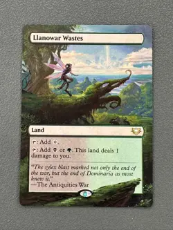 Llanowar Wastes MTG Edge of Eternities Commander Hand Painted Full Altered Art v - Image 1