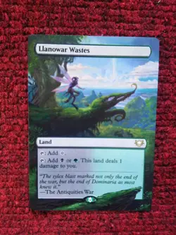 Llanowar Wastes MTG Edge of Eternities Commander Hand Painted Full Altered Art v - Image 2