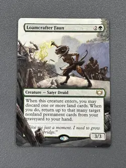 Loamcrafter Faun MTG Edge of Eternities Commander Hand Painted Full Altered Art - Image 1