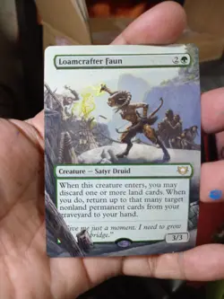 Loamcrafter Faun MTG Edge of Eternities Commander Hand Painted Full Altered Art - Image 2