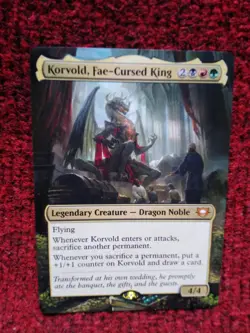 Korvold Fae-Cursed King MTG Edge of Eternities Hand Painted Extended Altered Art - Image 2