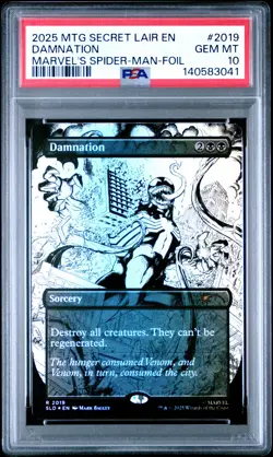 2025 MTG SECRET LAIR DROP #2019 DAMNATION PSA 10 - Image 1