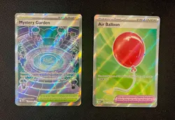 Mystery Garden & Air Ballon - Pokemon TCG - 2 Card Lot(Full Art Ultra Rare Holo) - Image 1