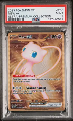 2023 POKEMON 151 ULTRA-PREMIUM COLLECTION #205 MEW EX PSA 9 - Image 1