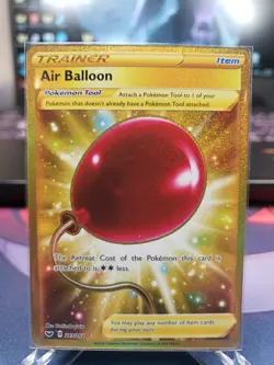 Air Balloon 213/202: 🎈Sword & Shield: TRAINER TOOL (GOLD Secret Rare) NM-MINT+ - Image 1