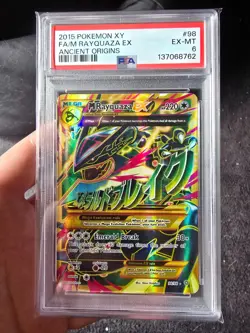 M Rayquaza EX - 98/98 - Ancient Origins - Pokemon Card - PSA 6 - Image 1