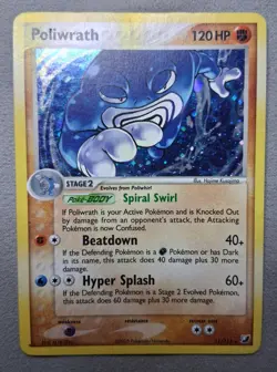 Poliwrath 11/115 Unseen Forces Holo MP 2005 Pokemon TCG rare - Image 3