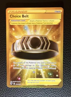 💥 Pokemon TCG Choice Belt 211/189 Gold Secret Rare Astral Radiance Holo - Image 1