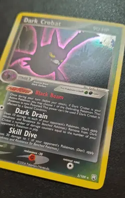 Dark Crobat 3/109 Holo Team Rocket Returns Regular English Pokemon Card 2004 - Image 3