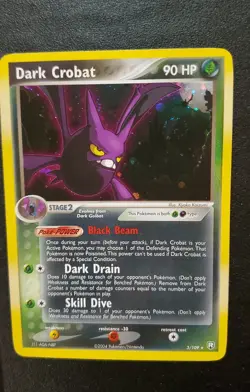 Dark Crobat 3/109 Holo Team Rocket Returns Regular English Pokemon Card 2004 - Image 4