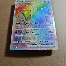 🔥🔥2022 Charizard Vstar Secret Holo Pokemon Card, Brilliant Stars Rainbow Rare, - Image 2