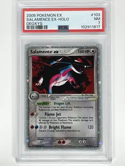 2005 Pokemon R&S EX Deoxys Salamence Ex Holo 103/107 PSA 7 - Image 1