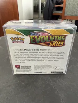 Pokemon Evolving Skies Booster Box Sealed With Box Protector - Image 3