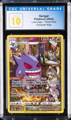 2022 POKEMON LOST ORIGIN #TG06 GENGAR CGC 10 PRISTINE - Image 1