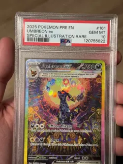 Pokemon Umbreon ex Special Illustration Rare Holo Sv: Prismatic Evolutions 161/. - Image 2