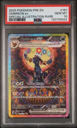 Pokemon Umbreon ex Special Illustration Rare Holo Sv: Prismatic Evolutions 161/. - Image 5