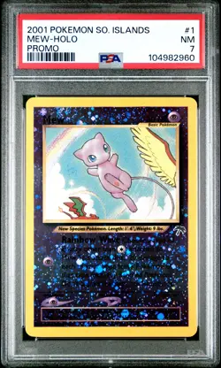 Mew Holo Southern Islands Promo PSA 7 Pokemon #1 - Image 1