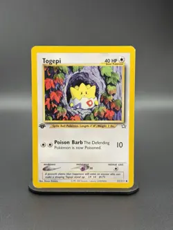1st Edition Togepi 51/111 Neo Genesis Vintage Pokemon WoTc (MP) - Image 1
