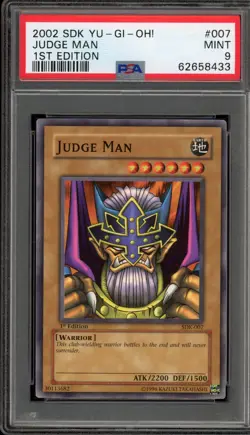 Yu-Gi-Oh! Judge Man Starter Deck 1st Edition SDK-007 PSA 9 Mint - Image 1