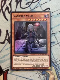 Yugioh! Vampire Vamp MP15-EN050 Super Rare 1st Edition NM - Image 1