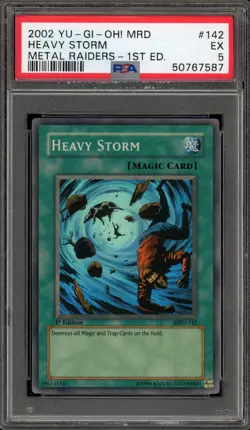 Yu-Gi-Oh! Heavy Storm Metal Raiders 1st Edition MRD-142 PSA 5 - Image 1