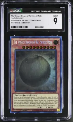 The Winged Dragon Of Ra-sphere Mode GFP2-EN180 1st Edition Yu-gi-oh! CGC 9 *062 - Image 1