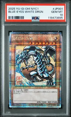 2025 YU-GI-OH! JAPANESE NYC-BLUE-EYES WHITE DRAGON BLUE-EYES WHITE DRAGON PSA 10 - Image 1