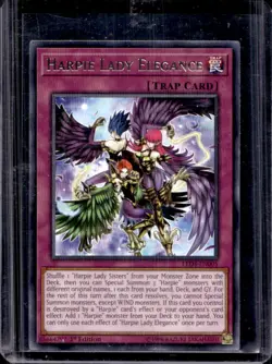2019 Yu-Gi-Oh! Sisters of the Rose Harpie Lady Elegance 1st Edition #LED4-EN005 - Image 1