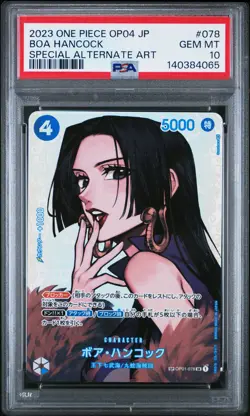 2023 ONE PIECE JPN OP04-KINGDOMS OF INTRIGUE #078 BOA HANCOCK PSA 10 - Image 1