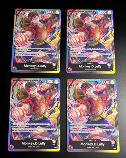 Rainbow Monkey.D.Luffy (Release Event Leader) One Piece Promotion Cards 4x - Image 1