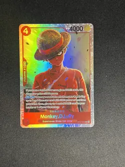 Monkey.D.Luffy OP12-015-One Piece TCG-Legacy of the Master Foil NM English SR - Image 1