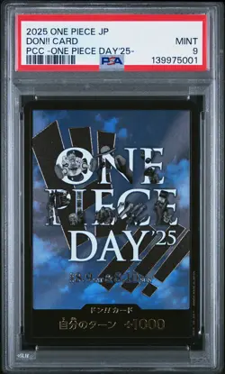 2025 ONE PIECE JPN PREMIUM CARD COLL -ONE PIECE DAY'25- DON!! CARD PSA 9 - Image 1