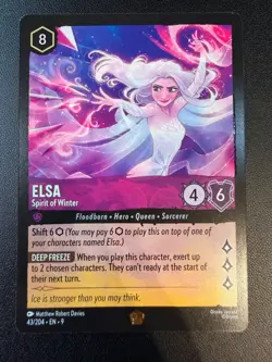 Disney Lorcana - Elsa Spirit of Winter - Fabled 43/204 Cold Foil - Image 1