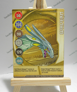 Bakugan Card - Wavern - Gold Gate Card - BA300 - 9/48d - 2008 - Image 1