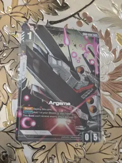 Gundam Card Game Argama (R+) R+ Dual Impact GD02-129 - Image 1