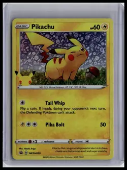 SWSH: Sword & Shield Promo Cards Holo #SWSH039 Pikachu - Image 1