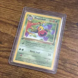 Pokemon TCG Weepinbell Base Jungle Set, 1st Edition Uncommon Card 48/64 MP/LP - Image 3