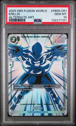 2025 DRAGON BALL SUPER CARD GAME FUSION WORLD NEW ADVENTURE KRILLIN PSA 10 - Image 1